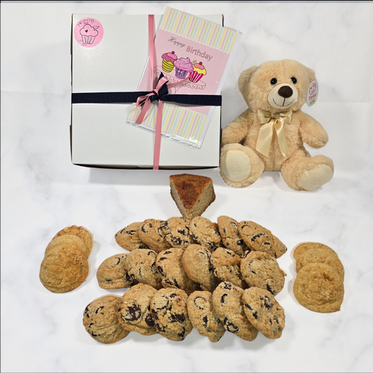 M Combo Gift Box – Cookies, Cake & Cuddles (#205)